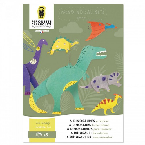 Pirouette Cacahouète Kit créatif Mes dinosaures Pirouette Cacahouète Kit créatif Mes dinosaures