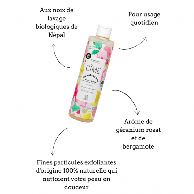 *Wash & Scrub nuts about you gel douche exfoliant  - Cîme