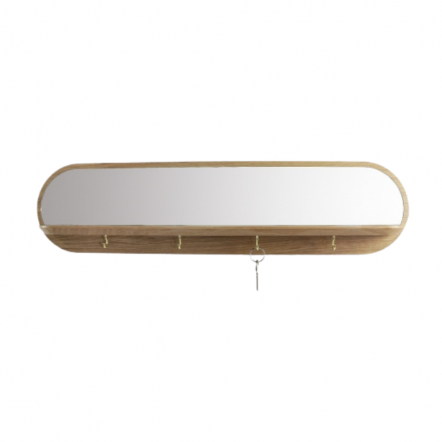 Reine Mère Miroir Moonlight crochets dorés