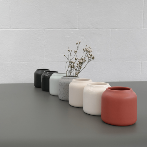 Dahlia Vase Sable blanc mat - Bloom Dahlia Vase Sable blanc mat - Bloom