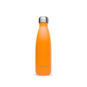 Gourde isotherme Orange 12h chaud, 24h froid - Qwetch