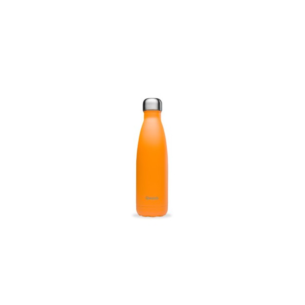 Gourde isotherme Orange 12h chaud, 24h froid - Qwetch