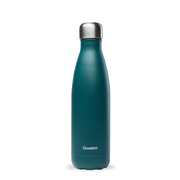 Gourde Isotherme Vert Émeraude 12h chaud, 24h froid - Qwetch