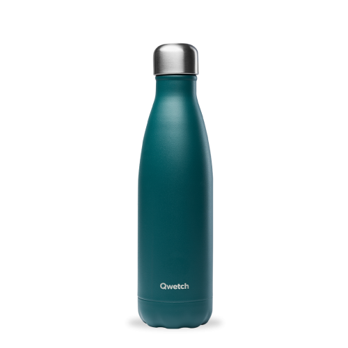 Gourde Isotherme Vert Émeraude 12h chaud, 24h froid - Qwetch Gourde Isotherme Vert Émeraude 12h chaud, 24h froid - Qwetch