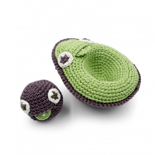 Myum - Maman Avocat & Son Bébé Noyau - hochet pour bébé