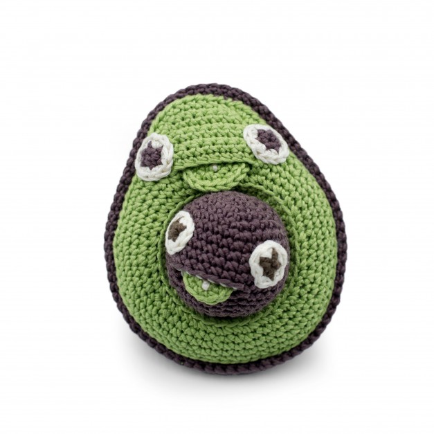 Myum - Maman Avocat & Son Bébé Noyau - hochet pour bébé
