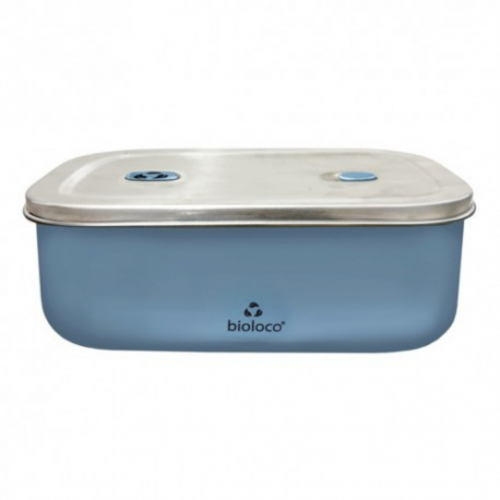 Lunchbox 500ml en acier inoxydable Steel Blue - Bioloco Sky Lunchbox 500ml en acier inoxydable Steel Blue - Bioloco Sky