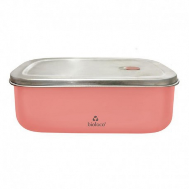 Lunchbox 800ml en acier inoxydable Coral - Bioloco Sky
