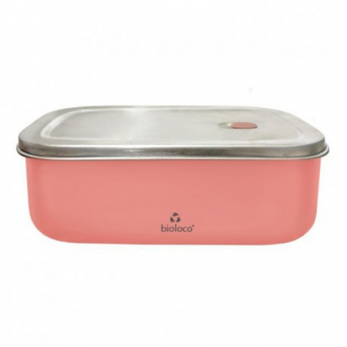Lunchbox 800ml en acier inoxydable Coral - Bioloco Sky Lunchbox 800ml en acier inoxydable Coral - Bioloco Sky