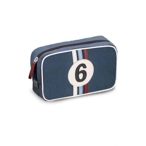 Trousse de toilette Entre 2 Rétros 6 Bobby bleue MINI Trousse de toilette Entre 2 Rétros 6 Bobby bleue MINI