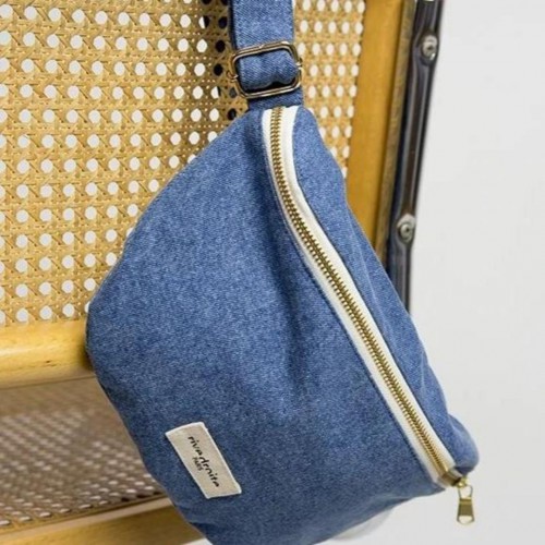 Rive droite - Custine XL - la banane - Denim clair