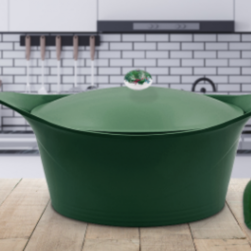 Voir la slide Cookut - Cocotte 28 cm Ultra Légère Vert Fougère