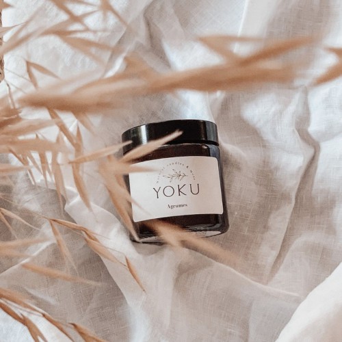 Yoku Bougie ambrée cire de soja naturelle 120 ml