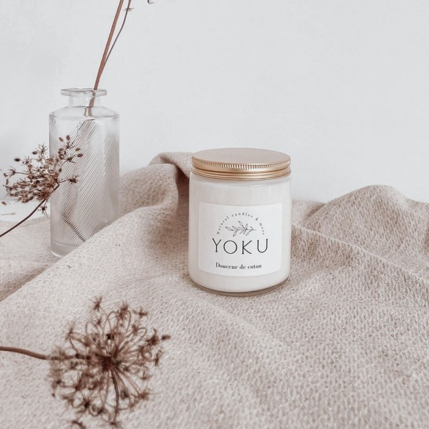 Yoku Bougie transparente cire de soja naturelle 250 ml