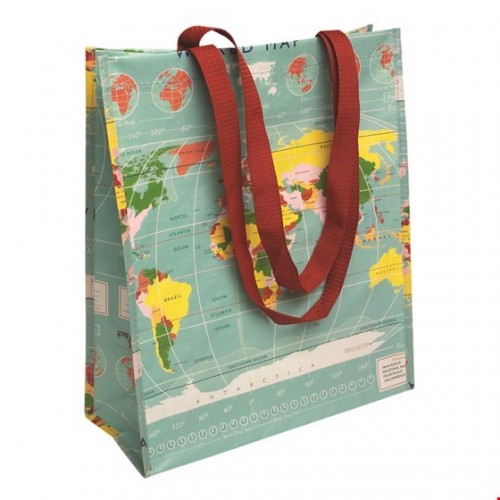 World Map Shopping Bag World Map Shopping Bag