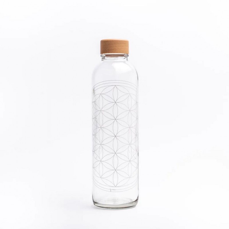 Gourde en verre Carry Bottles Flowers of Life Voir la slide Gourde en verre Carry Bottles Flowers of Life