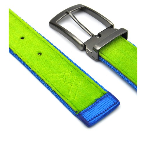 Ceinture upcyclée Skinalp vert/bleu électrique Ceinture upcyclée Skinalp vert/bleu électrique