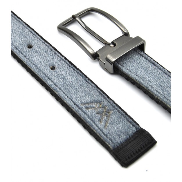 Ceinture upcyclée Skinalp gris/noir