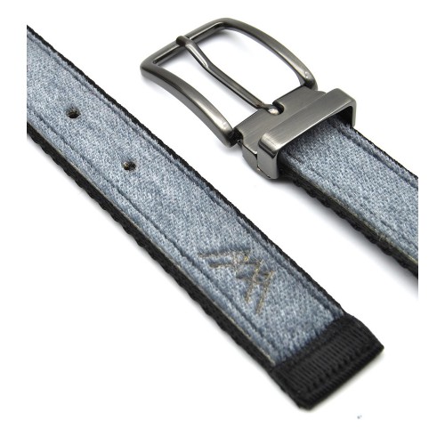Ceinture upcyclée Skinalp gris/noir Ceinture upcyclée Skinalp gris/noir