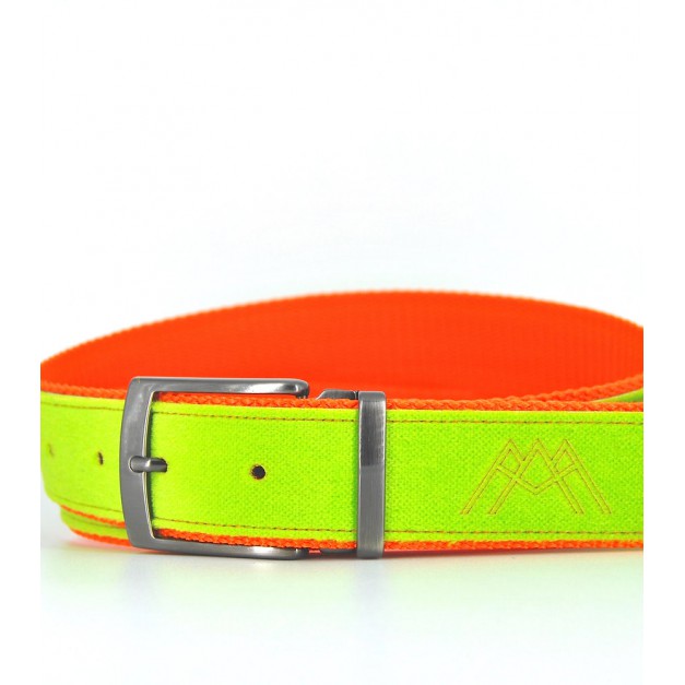 Ceinture upcyclée Skinalp vert/orange