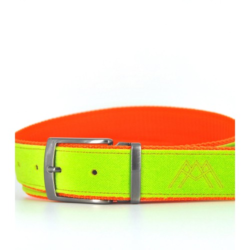 Ceinture upcyclée Skinalp vert/orange Ceinture upcyclée Skinalp vert/orange