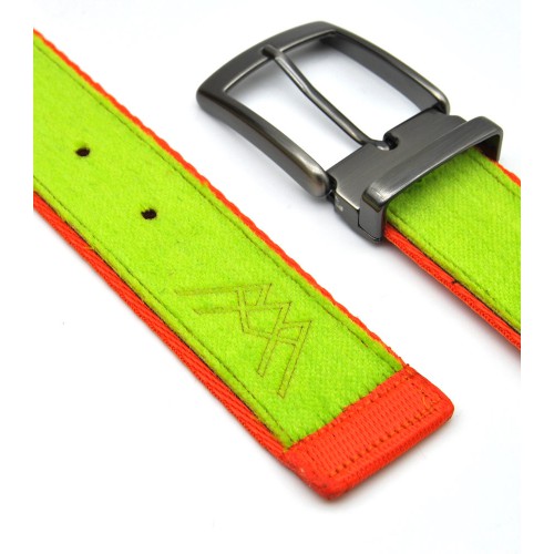 Ceinture upcyclée Skinalp vert/orange Ceinture upcyclée Skinalp vert/orange