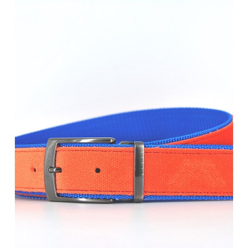 Ceinture upcyclée Skinalp orange/bleu électrique Ceinture upcyclée Skinalp orange/bleu électrique