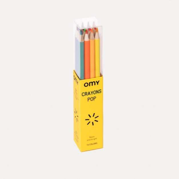 Omy - 16 crayons de couleur POP