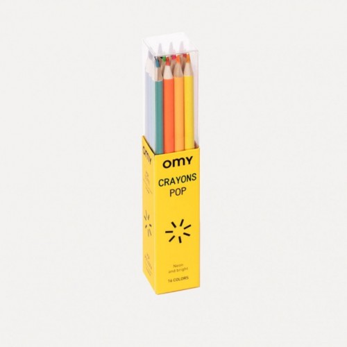 Omy - 16 crayons de couleur POP Omy - 16 crayons de couleur POP
