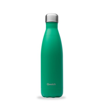 Gourde isotherme vert toundra 300g - Qwetch, chaud 12h, froid 24h