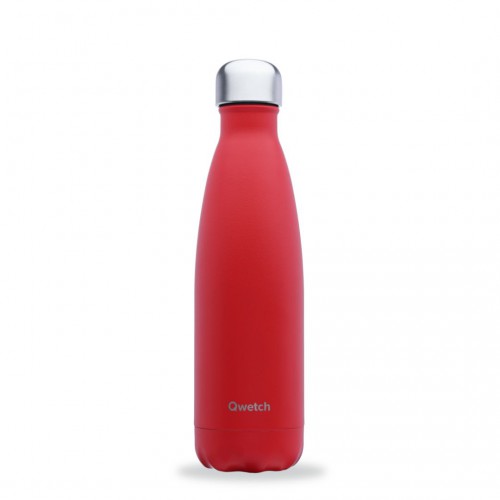Gourde isotherme rouge cardinal 300g - Qwetch, chaud 12h, froid 24h Gourde isotherme rouge cardinal 300g - Qwetch, chaud 12h, froid 24h