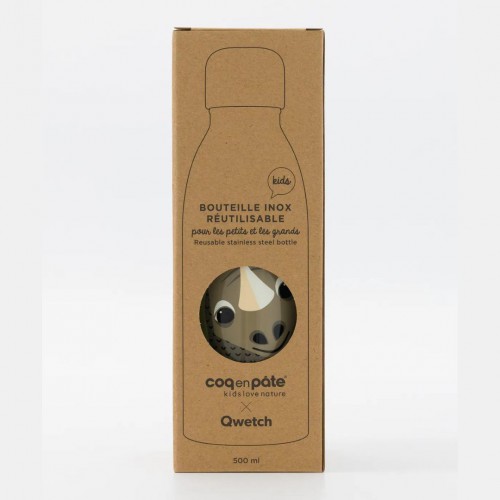 Gourde enfant inox Rhinocéros - Coq en Pâte