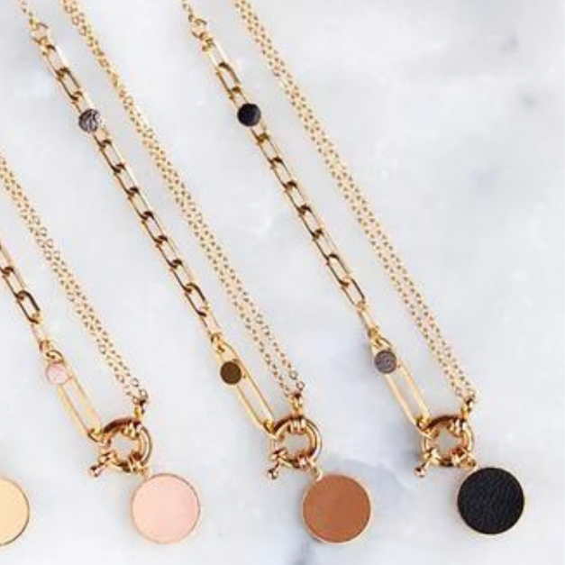 Fosseth - Collier MEÏ - Rose poudré