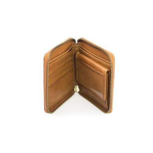 O My Bag - Sonny Stromboli Cognac - Portefeuille en cuir carré O My Bag - Sonny Stromboli Cognac - Portefeuille en cuir carré