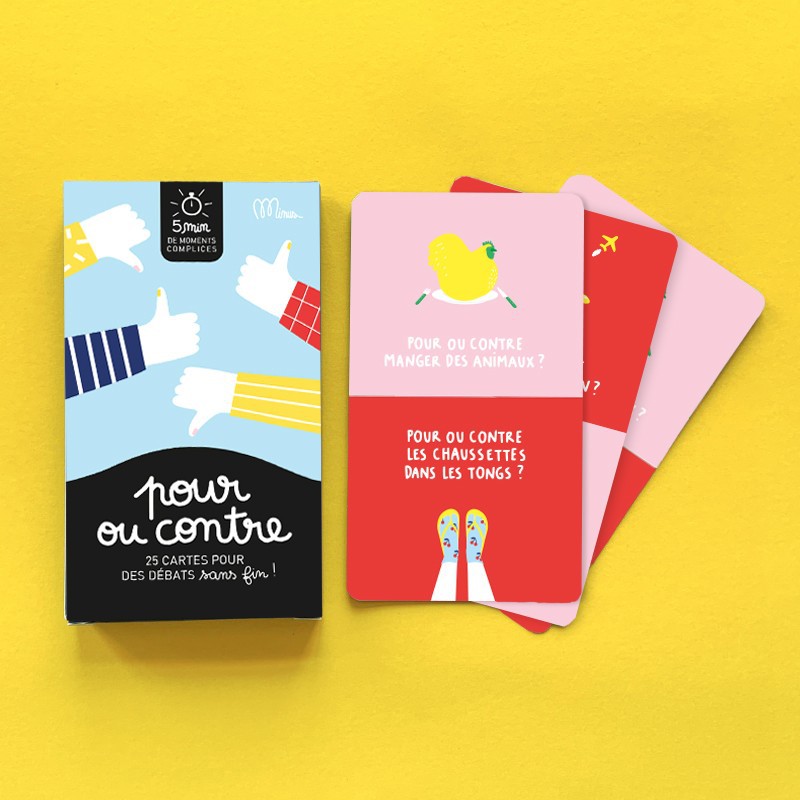Voir la slide Jeu Pour ou contre? - Minus Editions
