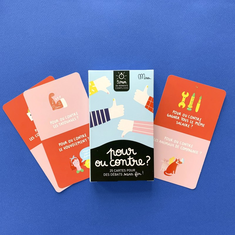 Voir la slide Jeu Pour ou contre? - Minus Editions