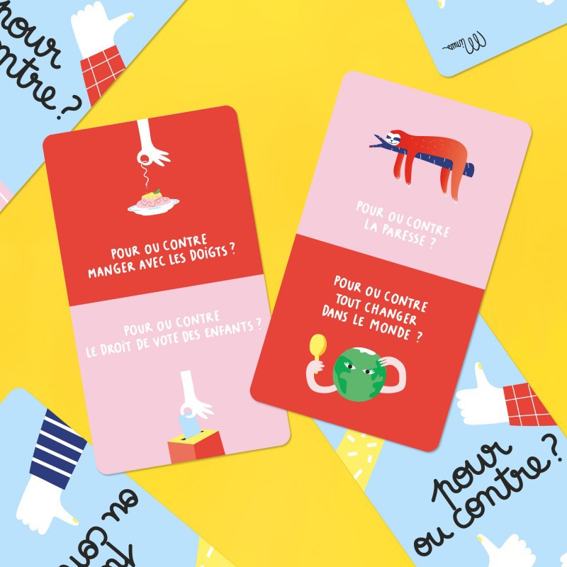 Voir la slide Jeu Pour ou contre? - Minus Editions