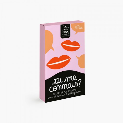 Jeu Tu me connais? - Minus Editions Jeu Tu me connais? - Minus Editions