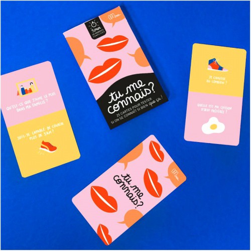 Jeu Tu me connais? - Minus Editions Jeu Tu me connais? - Minus Editions