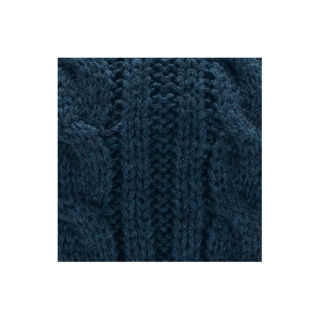 Cabaïa - Bonnet + 3 pompons - Creamy Gin New Navy Mustard