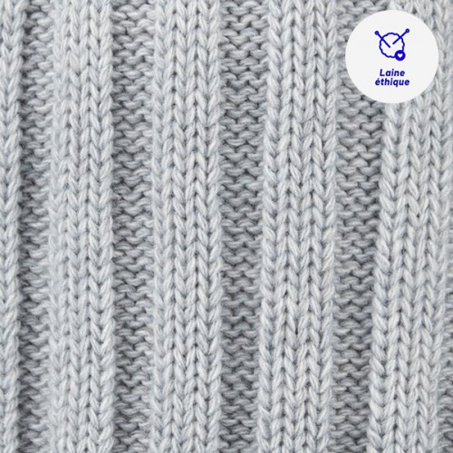 Cabaïa - Bonnet + 3 pompons - Kir Royal Light Grey Cabaïa - Bonnet + 3 pompons - Kir Royal Light Grey