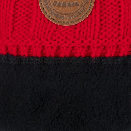 Cabaïa - Bonnet + 3 pompons - Kir Royal Red Cabaïa - Bonnet + 3 pompons - Kir Royal Red