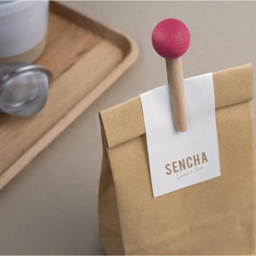 Pince à sachet en bois rose - tout simplement, Pince à sachet en bois rose - tout simplement,