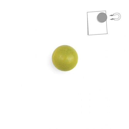 Magnet boule en bois vert anis - tout simplement,