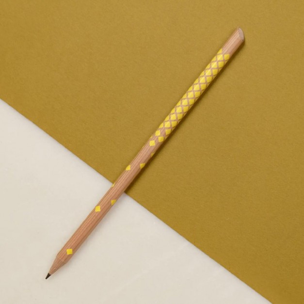 Crayon aimant losange jaune - tout simplement,
