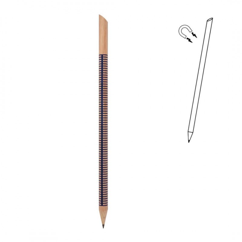 Voir la slide Crayon aimant rayure bleue - tout simplement,