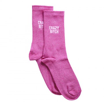Félicie Aussi - Chaussettes Paillettes Crazy Bitch