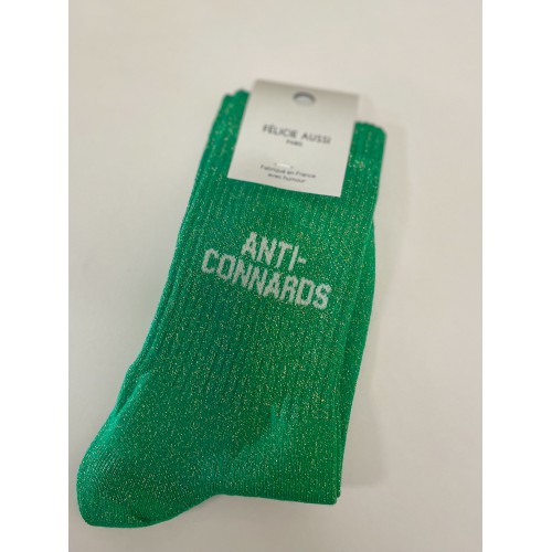 Félicie Aussi - Chaussettes Paillettes Anti-connards - Fabriquées en France