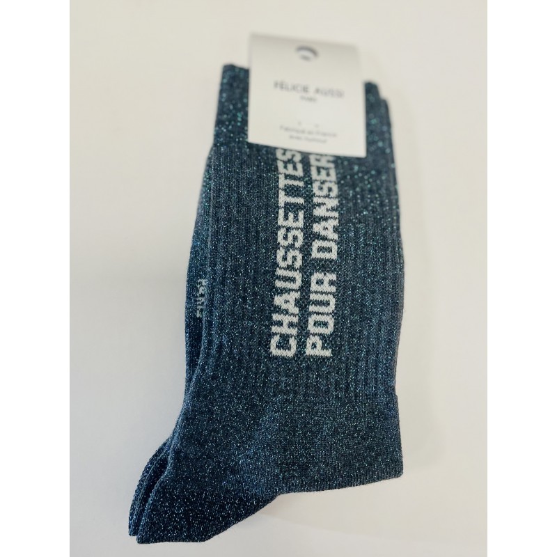 Félicie Aussi - Chaussettes Paillettes Anthracite - Fabriquées en France Voir la slide Félicie Aussi - Chaussettes Paillettes Anthracite - Fabriquées en France