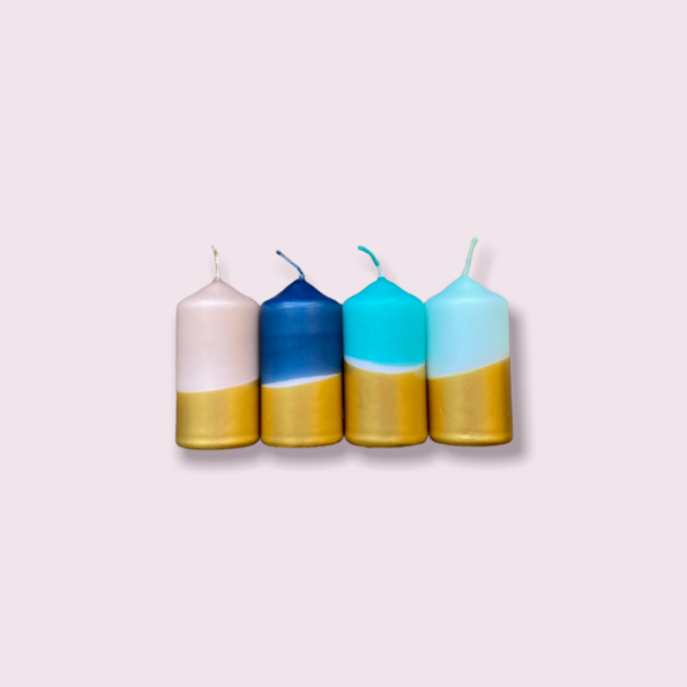 Pink Stories - 4 x Bougies X-MAS - Diamants froids